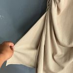 ZARA  Tan High Neck Sleeveless Gathered Mini Bodycon Vacation Beach Dress Small # Photo 3