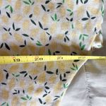 Cynthia Rowley  Lemon Patterned 100 Percent Linen Blouse Size Medium EUC‎ Photo 3
