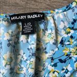 Hilary Radley  Blue Fitted Blouse with Flutter Sleeves Photo 1