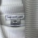 Madden Girl  White Turtleneck Sweater with Pearl Details Photo 3