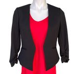 Amanda & Chelsea  Ponte 3/4 Length Sleeve Rouched Jacket Photo 9