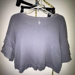 Free People Fp Movement Nava Graphic Pierced Shirt Frayed Embroidered Size XS Photo 3