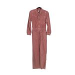 Ba&sh  Women's Pink Long Sleeve‎ Point Collared Dova Denim Jumpsuit Size XS Photo 3