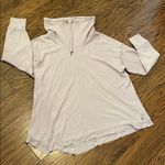 None NWOT Oversized Women's Thermal Pink Sweatshirt Photo 5