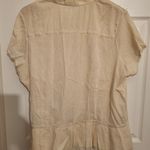 Old Navy  Cream Button-Up Blouse Photo 5