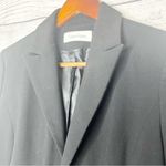 Calvin Klein  Black Cropped Zipper Pocket Blazer Jacket Size Medium Photo 3