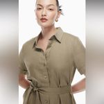 Aritzia  100% Linen Eleta Shirtdress - size large Photo 2