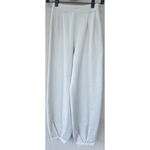 Free People Beach Freya Pants Ivory Barrel Balloon Leg Linen Blend Knit Coastal Photo 2