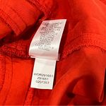 J. Jill Elevated Ruffle Trimmed Midi Dress Large Persimmon Flutter Sleeve Tiered Orange Photo 6