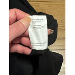 Vince  Black Shift Dress Contrast Arms Sz 4 Wedding Guest‎ Formal Poly  Leather Photo 12