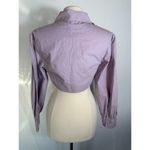 ZARA Longsleeve Cropped Button Up Shirt Size S NWT Photo 8