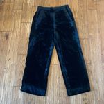 J.Crew velvet black high rise pull on pants size 2 Photo 2