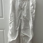 H&M White Cargo Windbreaker Pants Photo 1