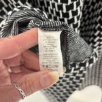 Monteau Dress Size XL Stretch Black White Square Front Pocket Short Sleeve Photo 5