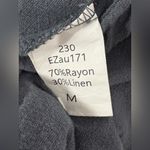 Automet Charcoal Rayon Linen Shorts Overalls Romper Sz M Gray Size M Photo 4