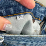 Boyish  Medium Wash The Quincy Split Cropped Straight Leg Jean Photo 7