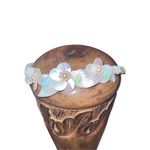 Vintage Mother Of Pearl Floral Bridal Headband Photo 6