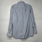 Gap  Men’s M Blue White Plaid Button Down Shirt Long Sleeve Classic Fit Photo 9