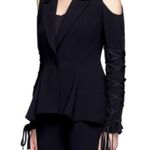 Nicholas lace up cold shoulder blazer black sz 4 Photo 1