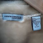 Valerie Stevens  Vest Faux Suede Fully Lined Sleeveless Jacket Size LP Photo 1