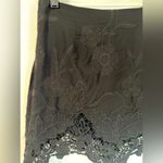 Kendall + Kylie Black Floral Embroidery Mini Skirt Size S Photo 4