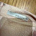 FRNCH  Pale Pink Textured A-Line Dress Midi Length Size Medium Photo 2