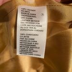 Anne Klein Anne‎ Klein 100% Leather Yellow Zipper Jacket​ Photo 8
