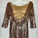 Christina Wu Rose Gold Sequin Formal Gown Evening Dress Party 2 Photo 4