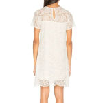 CUPCAKES & CASHMERE Shea White Lace Mini Swing Dress Photo 3