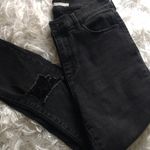 PacSun  Women’s High Rise Distressed Ripped Black Denim Jegging 5-Pocket Jean Photo 9