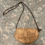 Anthropologie  snake print crossbody/belt purse Photo 0