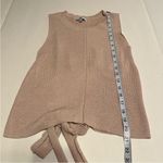 Fate Womens Size Large‎ Light Beige Sleeveless Sweater Back Tie Coastal Preppy Tan Photo 7
