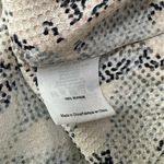 Tory Burch  Size 2 Blue Pink Silk Snake Print Dahlia Jacquard Split V-Neck Tunic Photo 5