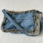 handheart jeans bag denim handmade shoulder bag Blue Photo 4