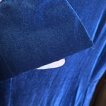 Osklen Navy Blue Elegant Velvet Mini Dress Size Medium Photo 6