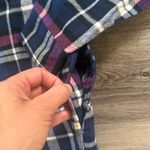 Jachs Girlfriend  Navy and Magenta Plaid Shirt Photo 3