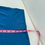 prAna  Blue Flare Leg Open Slit Yoga Pants Women’s Size Medium Photo 6