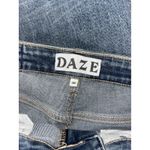 Daze Deep Dive Jeans Women's Sz 26P Shy Girl Light Blue Distressed Stretch Photo 1