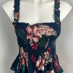 Patrons of Peace  Smocked Fitted Tank Sleeveless Blouse Small Photo 0
