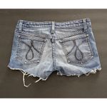 Juicy Couture Jean Shorts Womens 26x2 Blue Cut Off Shortie Frayed Low RiseTag 27 Photo 1