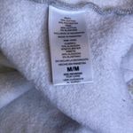 Champion  Gray Cropped Hoodie Sweatshirt Size M | Logo Sleeve Photo 8