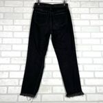 SO Women's  High Rise Mom Jean Distressed Black Raw Hem Size 3 | 26W‎ Photo 10