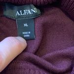 Alfani  Turtleneck Poncho Sweater XL Burgundy Warm Photo 3