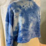 SheIn  Blue Tie-Dye Long Sleeve with Yellow Smile Graphic Photo 6