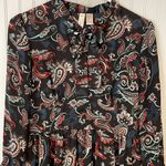 Forever 21  Long Sleeve All Over Paisley Print Mini Dress | Size Small Photo 1