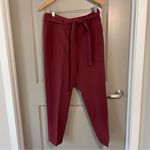 Anthropologie Boden Maroon Hampstead Tie-Waist Crop Pants Photo 1