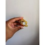 GOLD TONE HIGH HEEL SHAPED MINIATURE CLOCK Photo 0