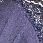 Ali Ro Navy & White Stripe Crochet Drop Waist Mini Tank Dress 12 New Photo 4