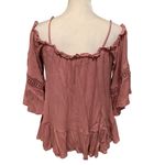 Roommates  Blush Ruffled Blouse Off Shoulder Option Excellent Condition Size M Photo 1