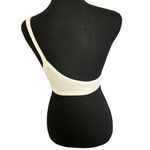 Aerie  One Shoulder Bandeau Bikini Top Small Women’s White 1714 Photo 1